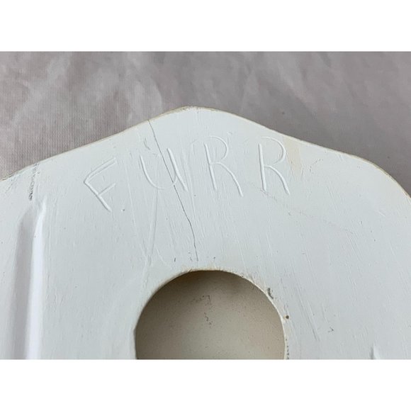 Pair Vintage Ceramic Wall Hangings - Little Girls - Picture 10 of 11